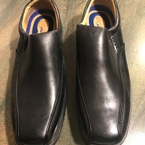 Nunn Bush men’s slip on black leather size 10.5 w